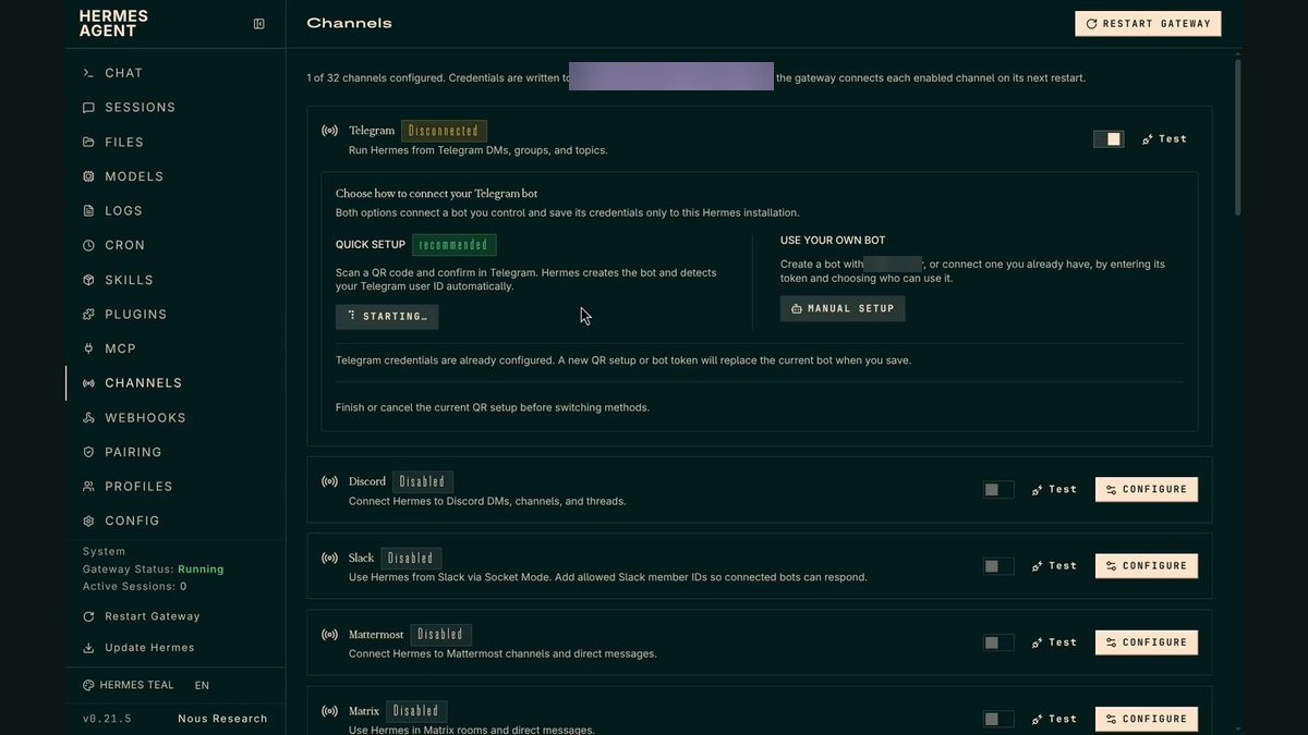Screenshot: Agent stuck on your desktop: text it from your phone, set up by QR code